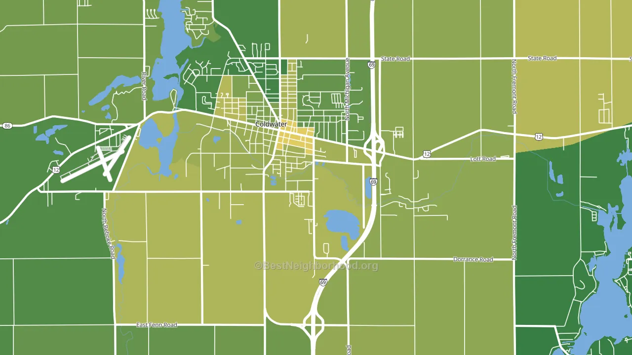 West Kinderhook, MI block-group voter-turnout map