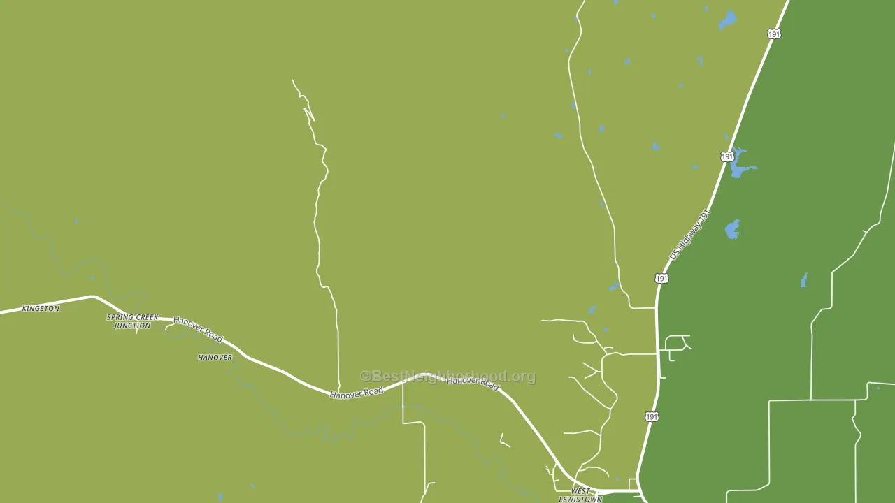 West Lewistown, MT block-group voter-turnout map