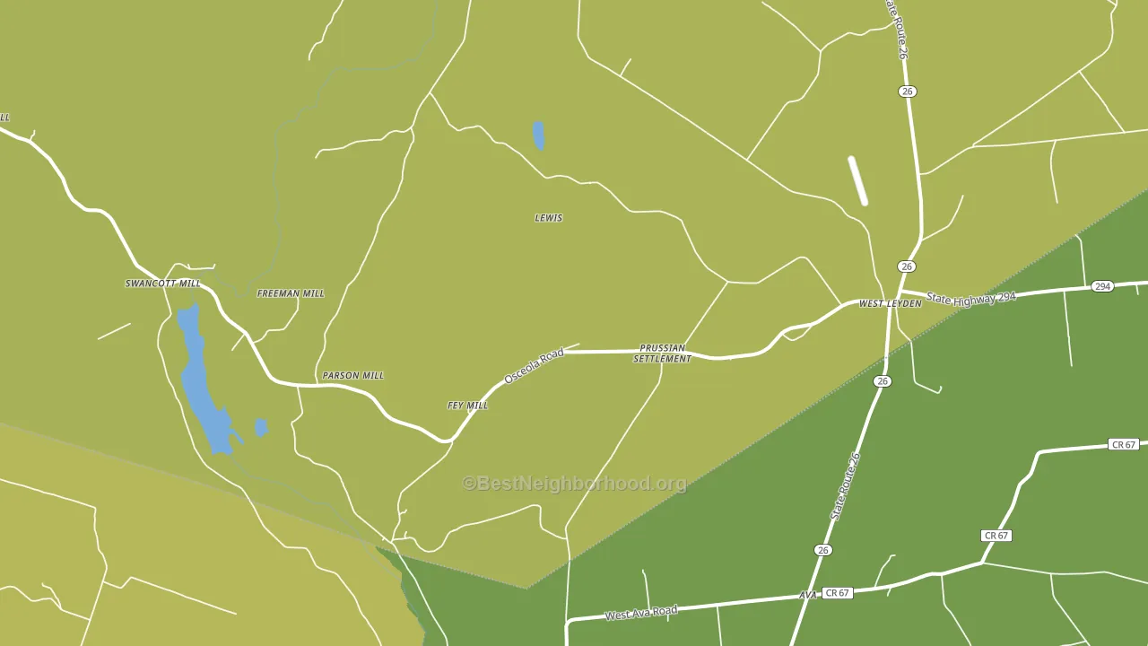 West Leyden, NY block-group voter-turnout map