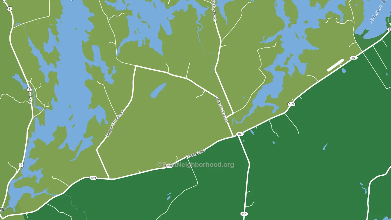 West Lubec, ME block-group voter-turnout map