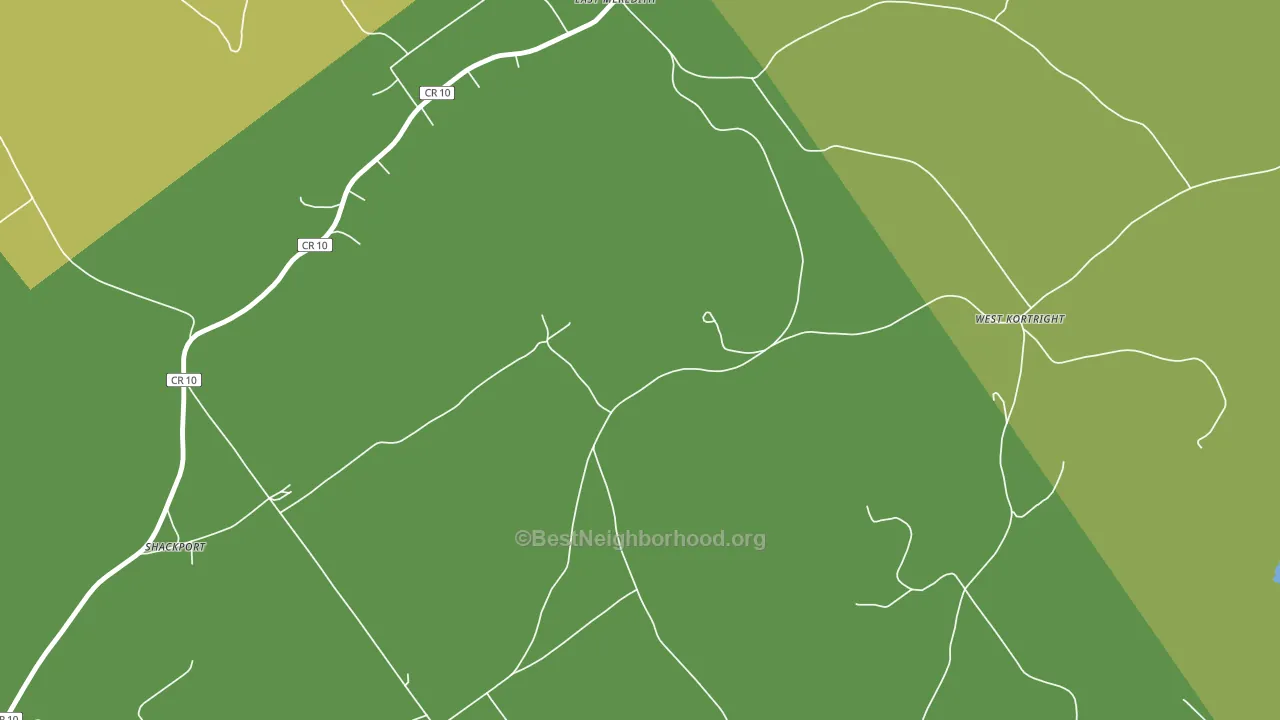 West Meredith, NY block-group voter-turnout map