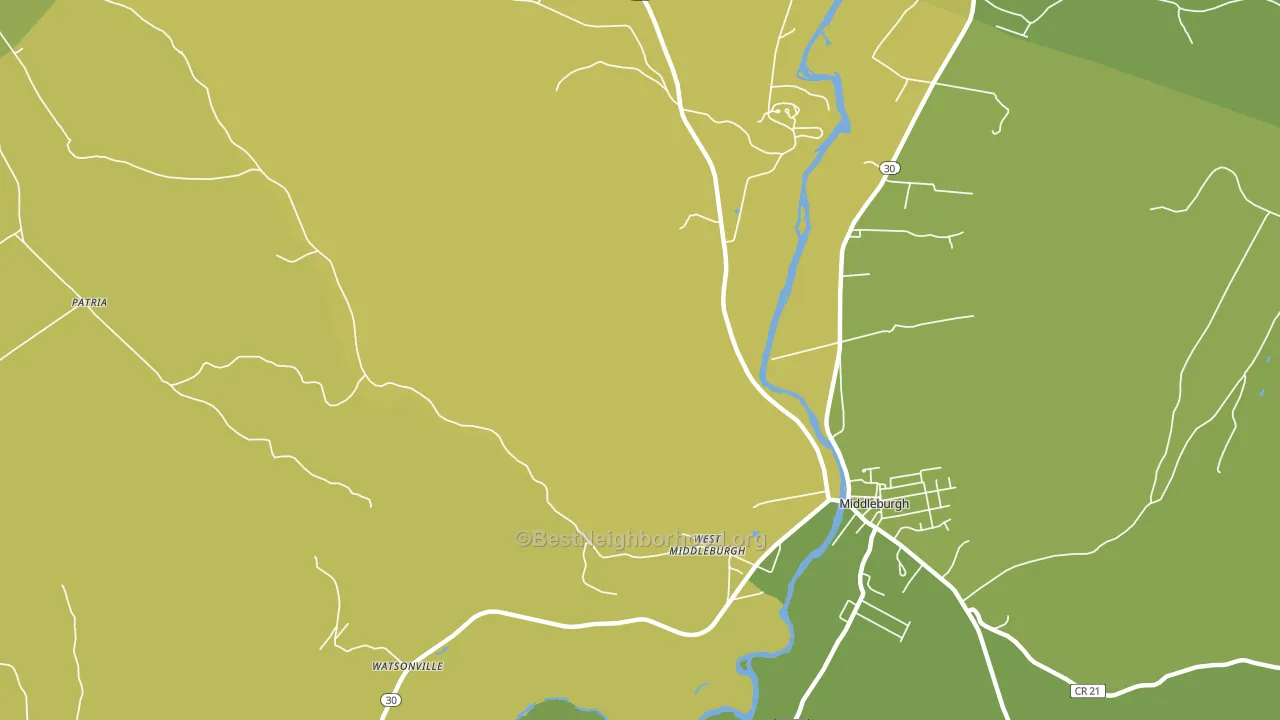 West Middleburgh, NY block-group voter-turnout map