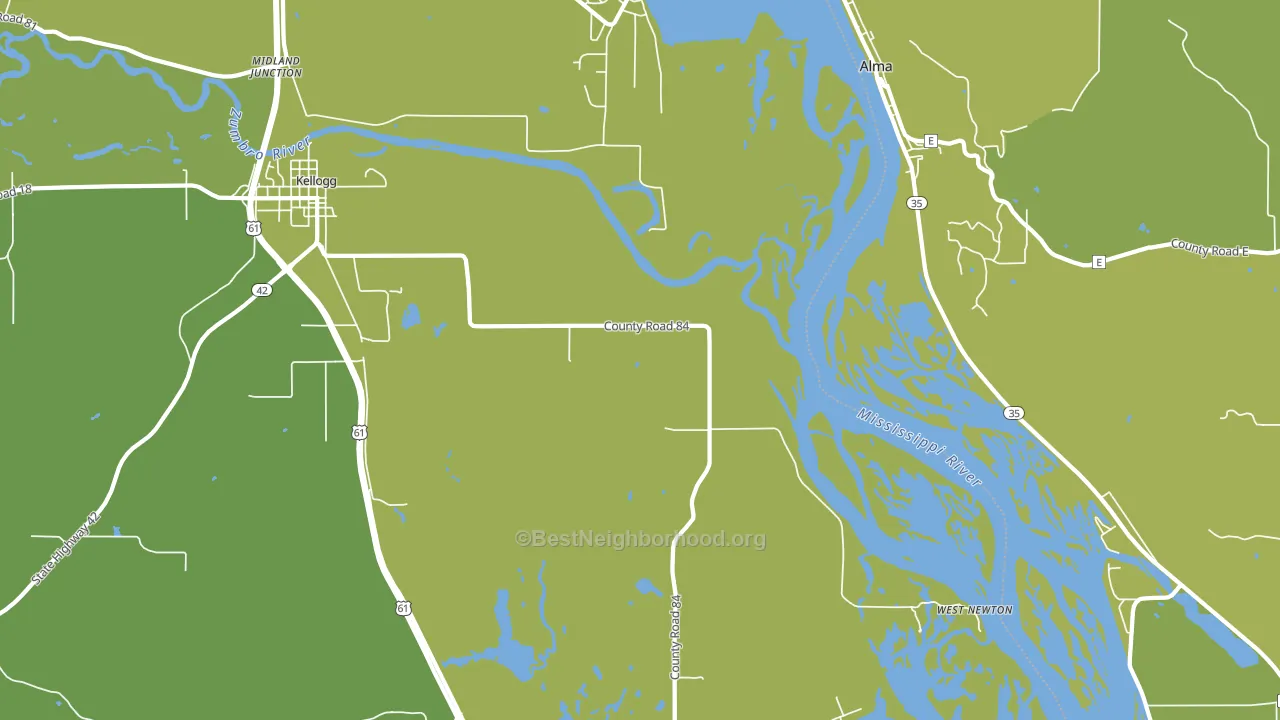 West Newton, MN block-group voter-turnout map
