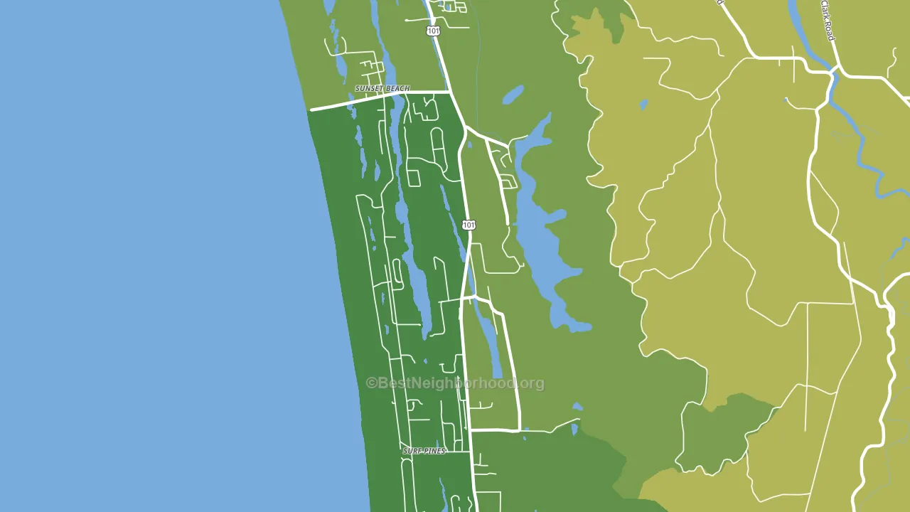 West, OR block-group voter-turnout map