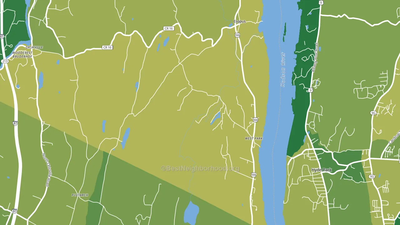 West Park, NY block-group voter-turnout map