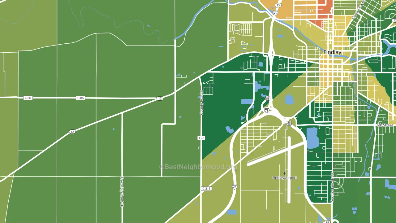 West Park, OH block-group voter-turnout map
