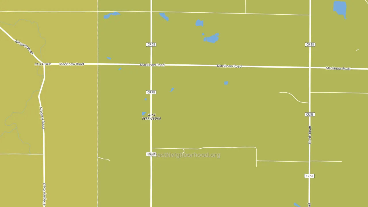 West Perrysburg, NY block-group voter-turnout map