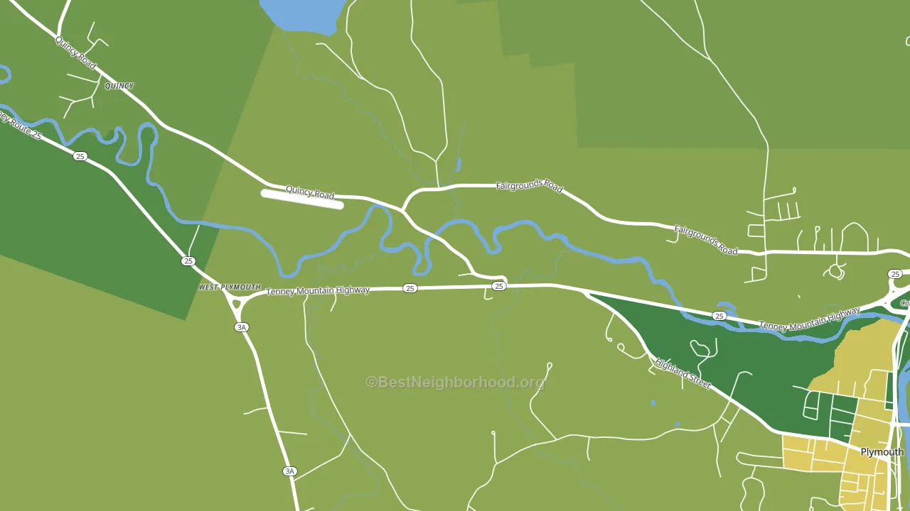 West Plymouth, NH block-group voter-turnout map