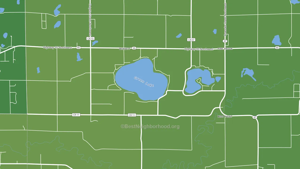 West Point, MN block-group voter-turnout map