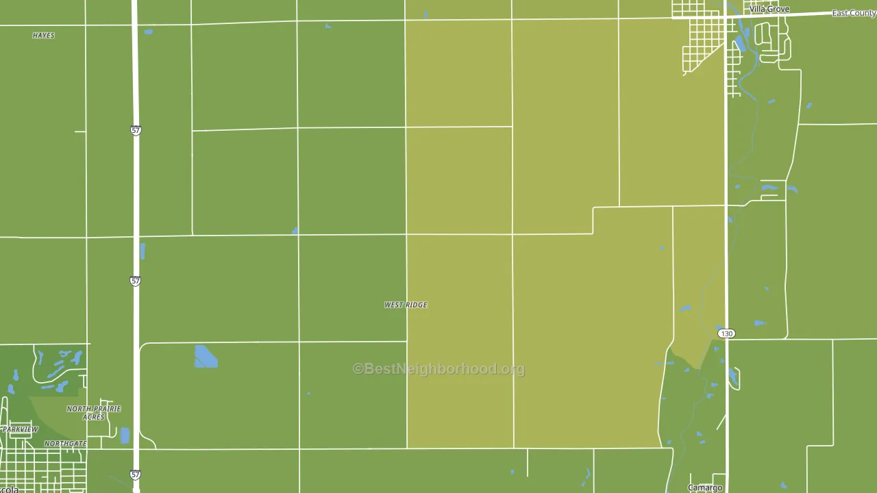 West Ridge, IL block-group voter-turnout map