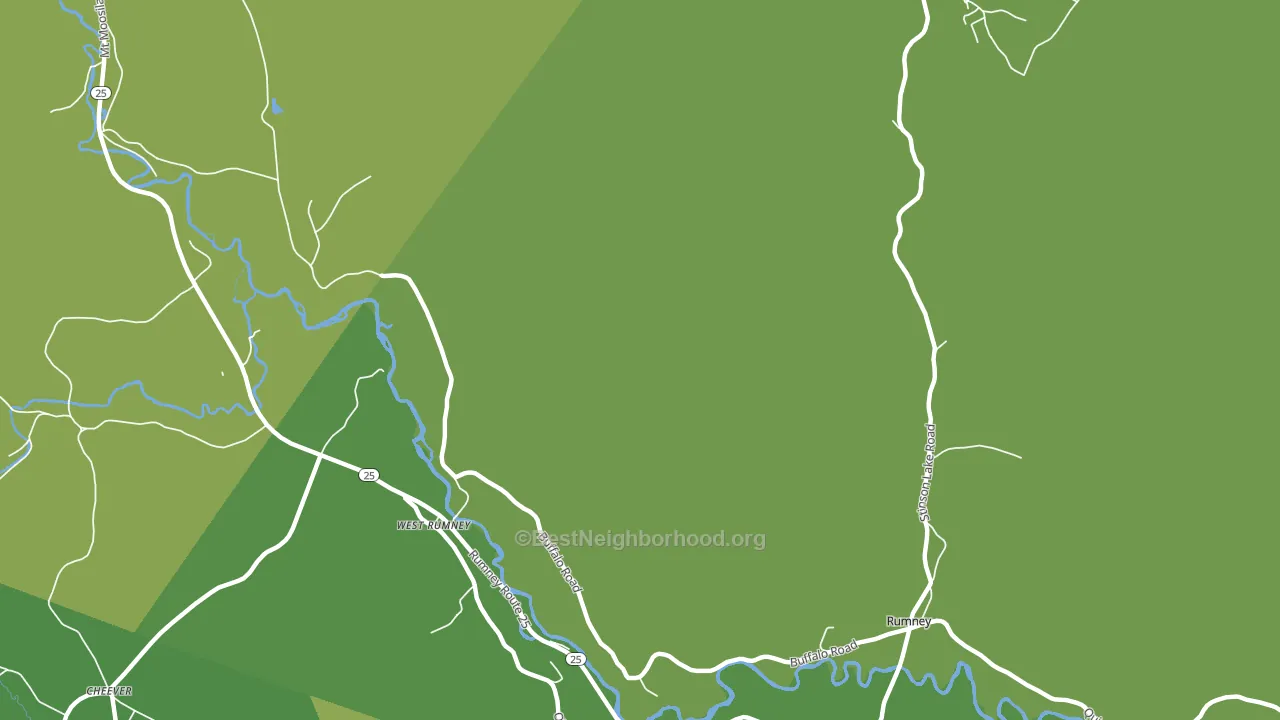 West Rumney, NH block-group voter-turnout map