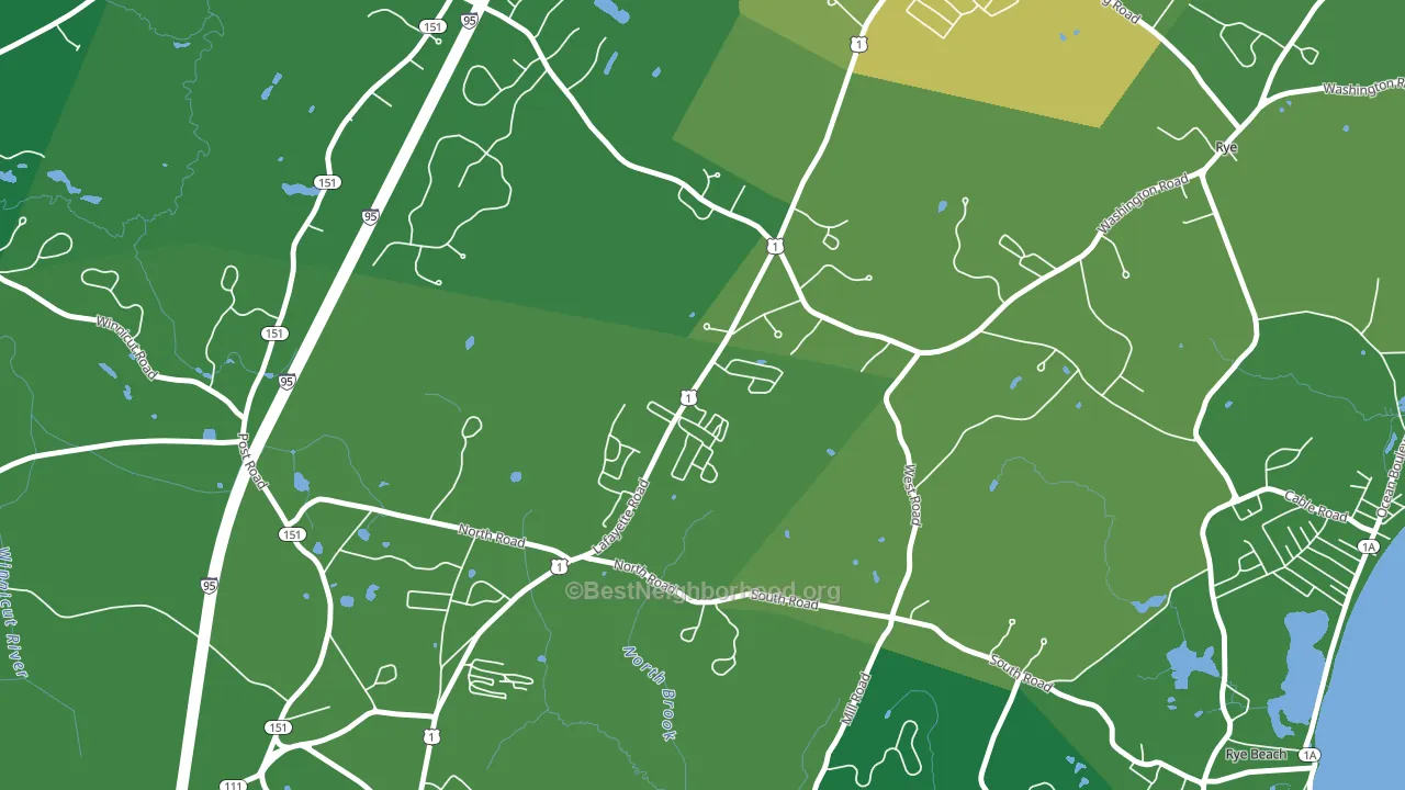West Rye, NH block-group voter-turnout map