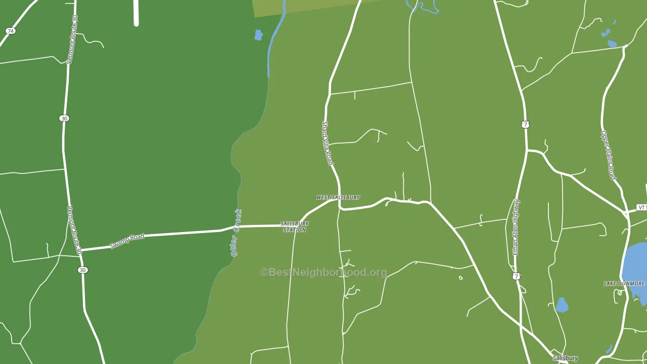 West Salisbury, VT block-group voter-turnout map