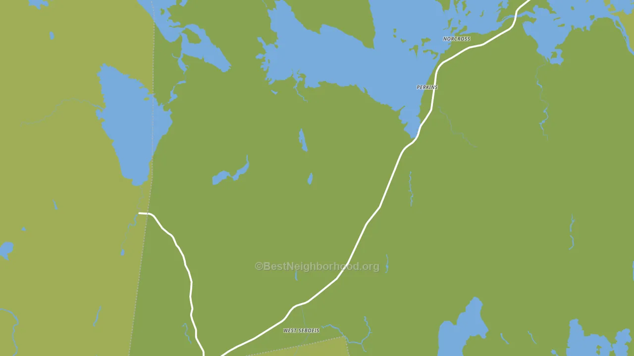 West Seboeis, ME block-group voter-turnout map