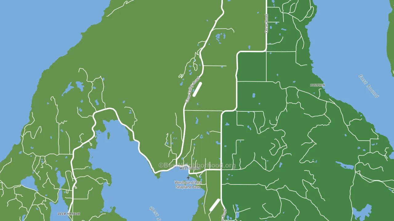 West Sound, WA block-group voter-turnout map