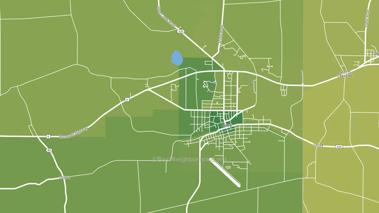 West Spring Creek, PA block-group voter-turnout map