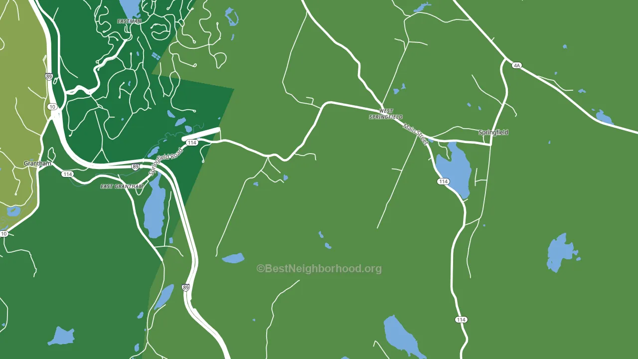 West Springfield, NH block-group voter-turnout map