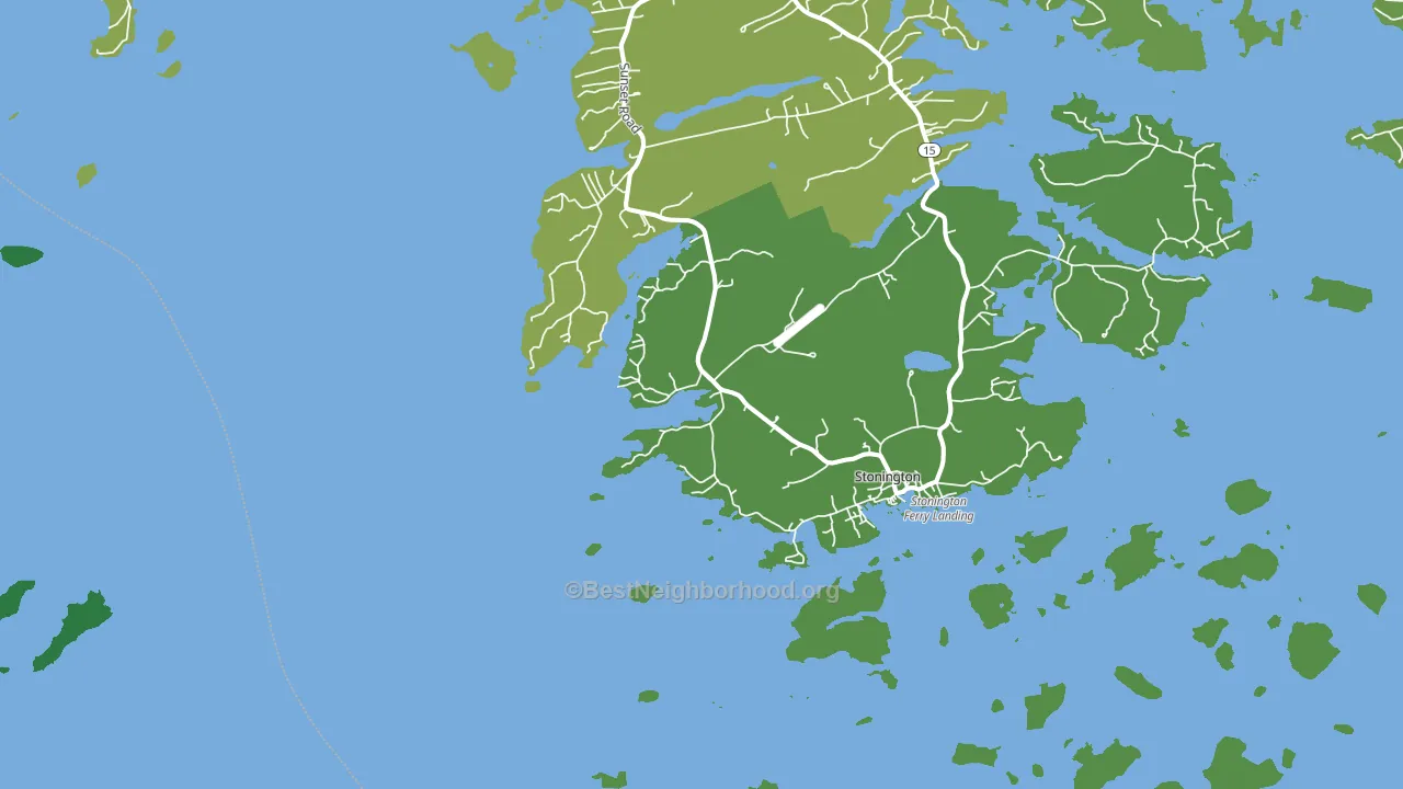 West Stonington, ME block-group voter-turnout map