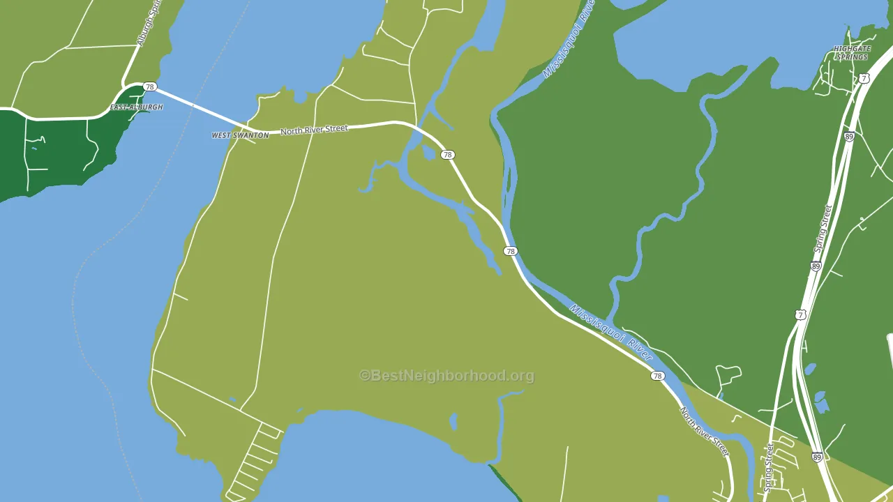 West Swanton, VT block-group voter-turnout map