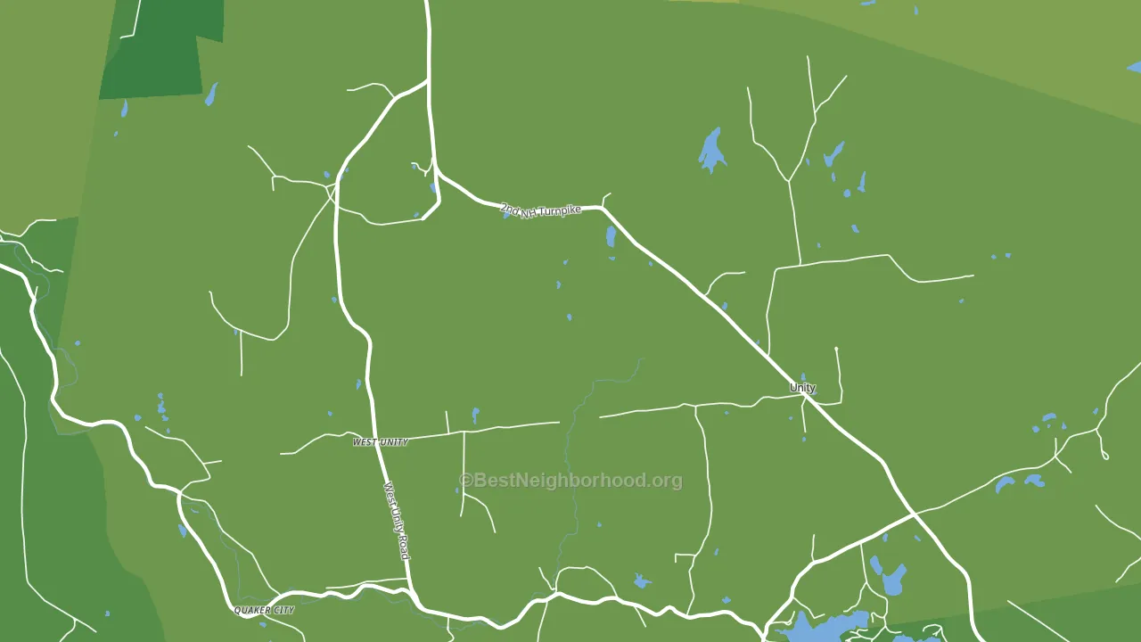 West Unity, NH block-group voter-turnout map