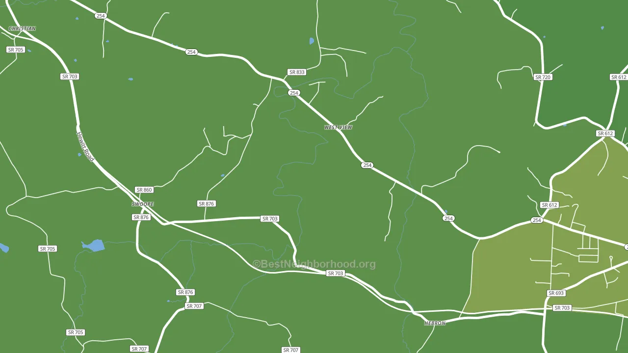 West View, VA block-group voter-turnout map