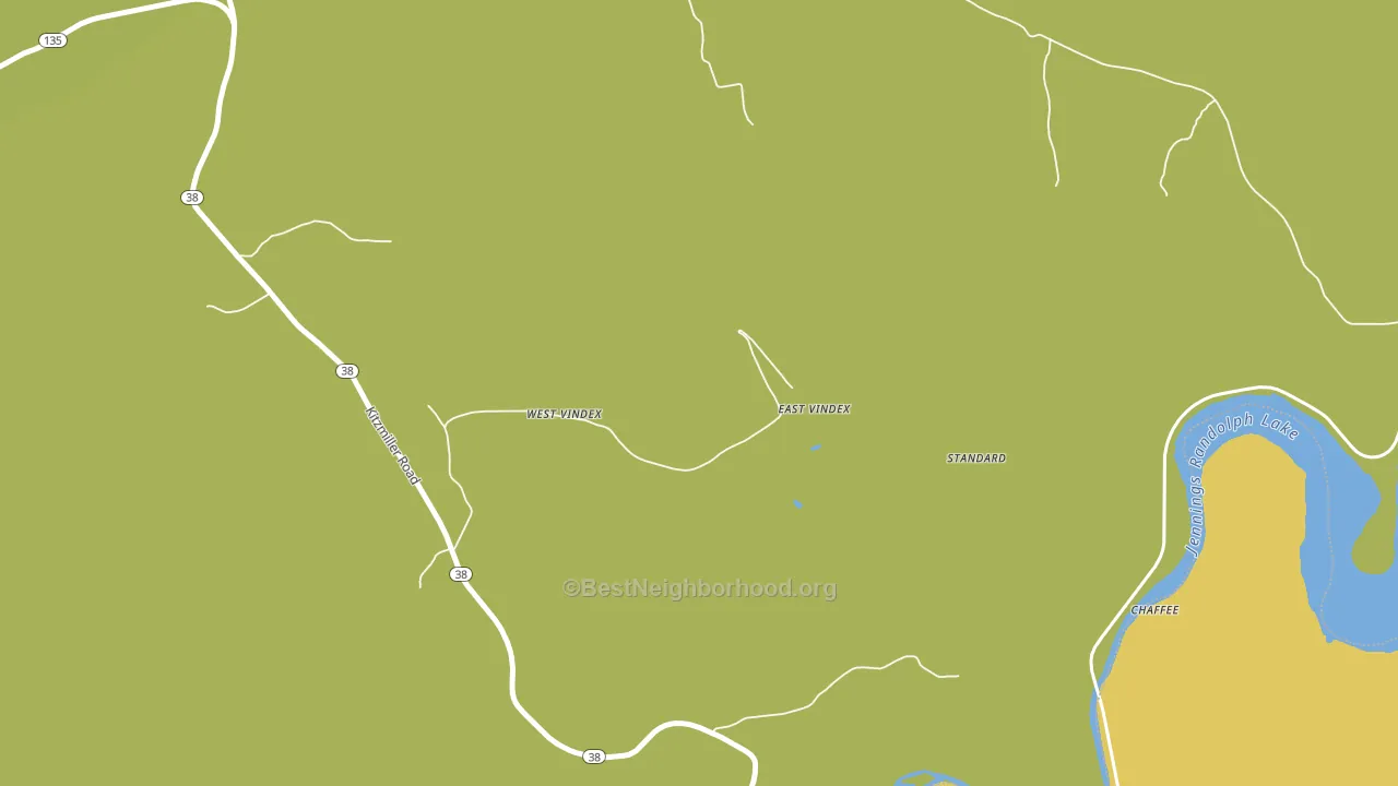 West Vindex, MD block-group voter-turnout map