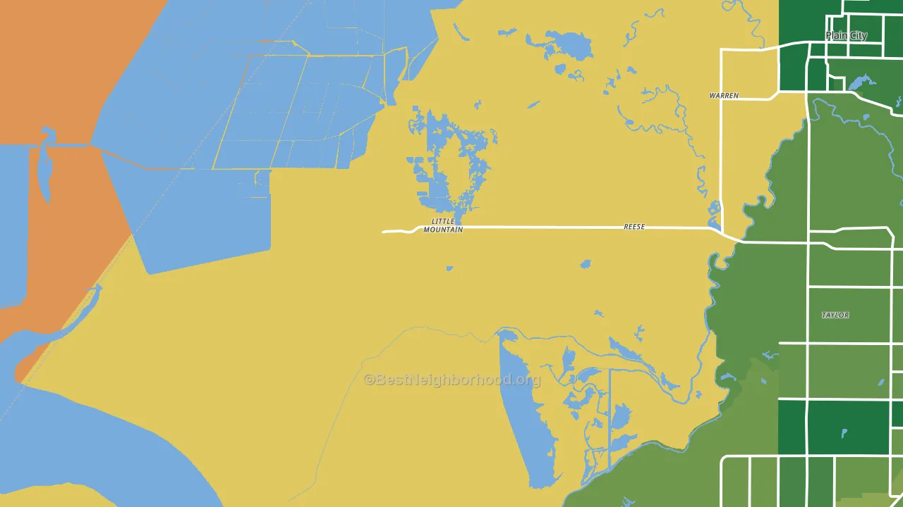 West Warren, UT block-group voter-turnout map