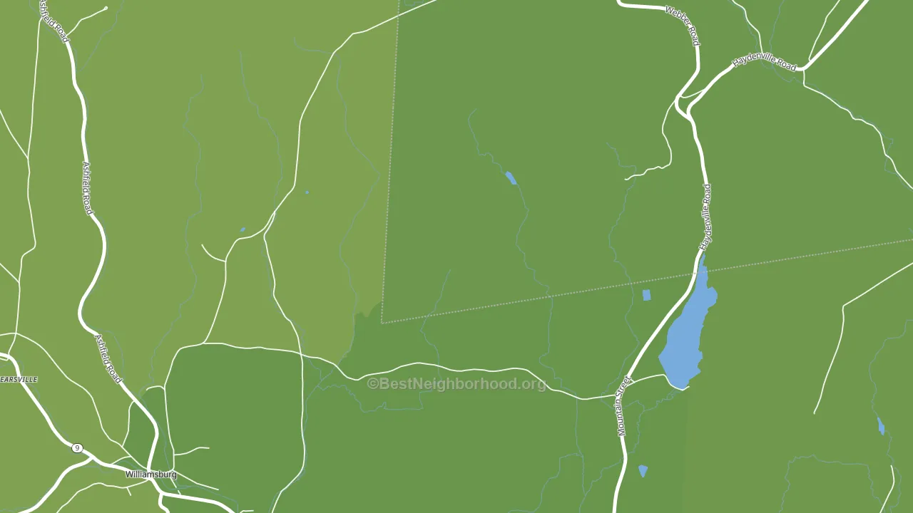 West Whately, MA block-group voter-turnout map