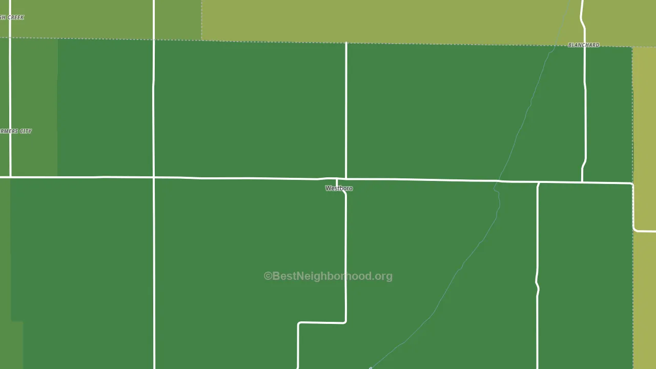 Westboro, MO block-group voter-turnout map