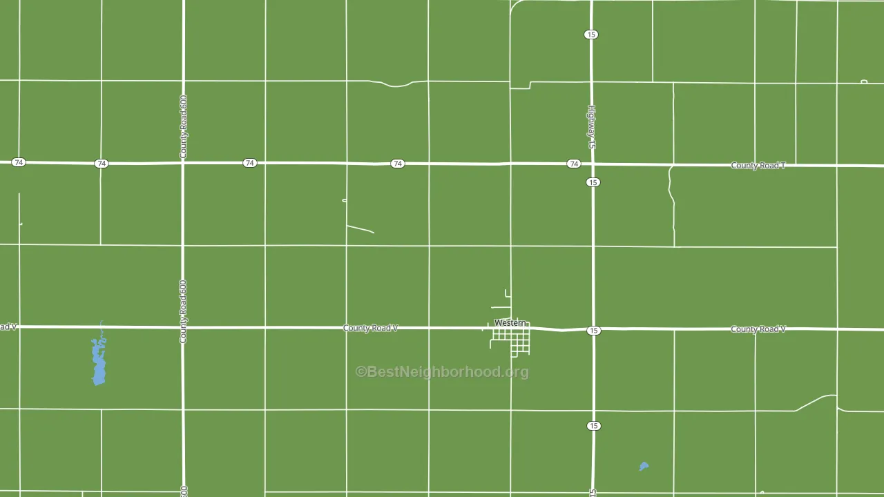Western, NE block-group voter-turnout map