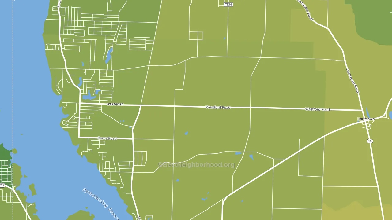 Westford, PA block-group voter-turnout map