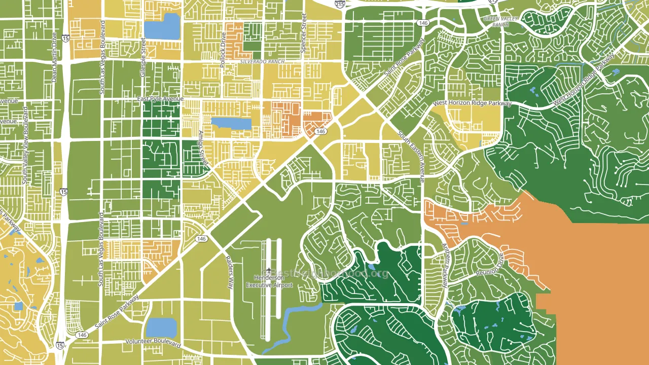 Westgate, Henderson, NV block-group voter-turnout map