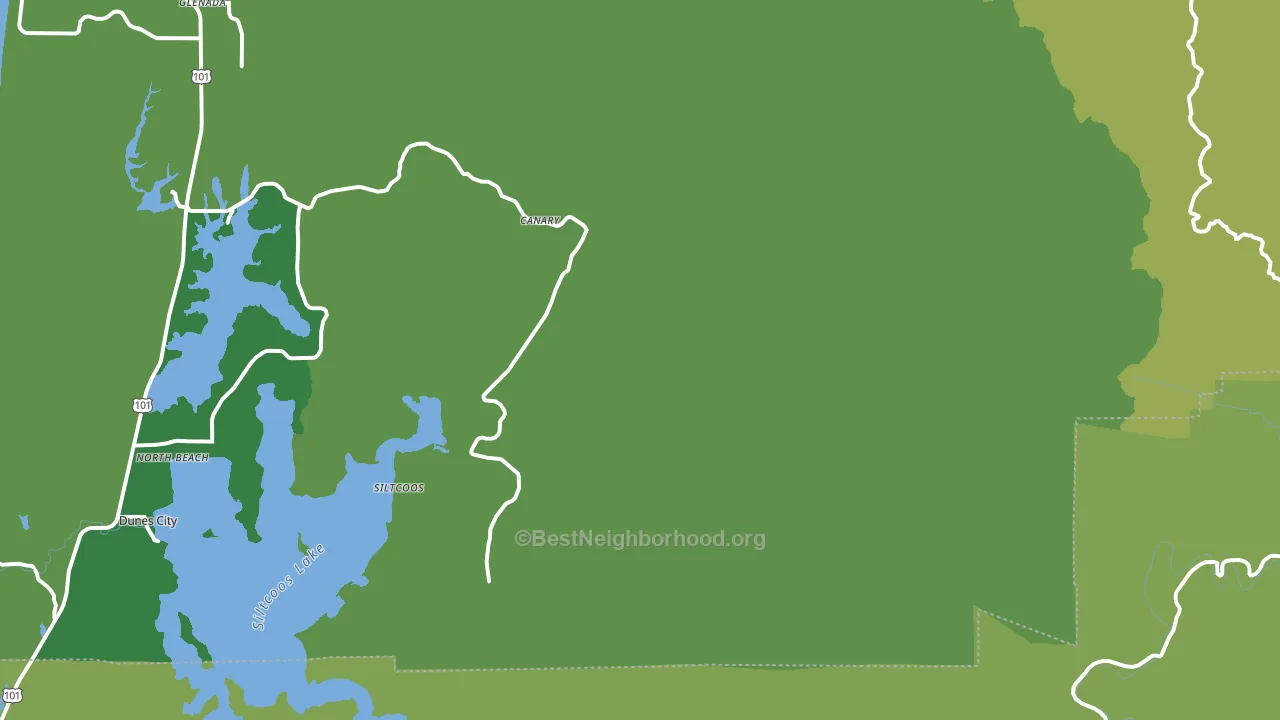 Westlake, OR block-group voter-turnout map