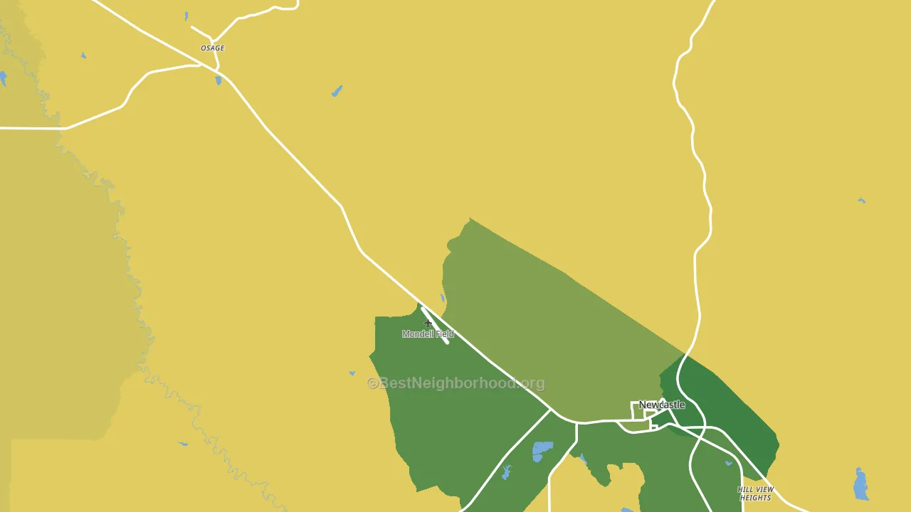 Weston County, WY block-group voter-turnout map