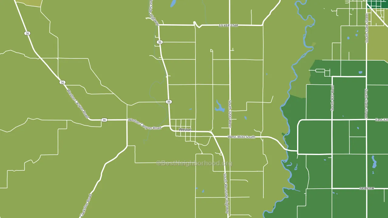 Weston, ID block-group voter-turnout map