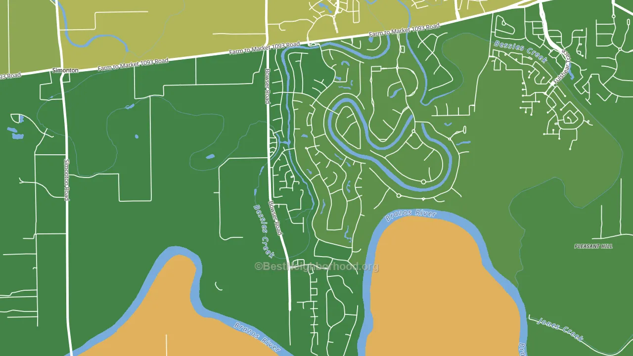 Weston Lakes, TX block-group voter-turnout map