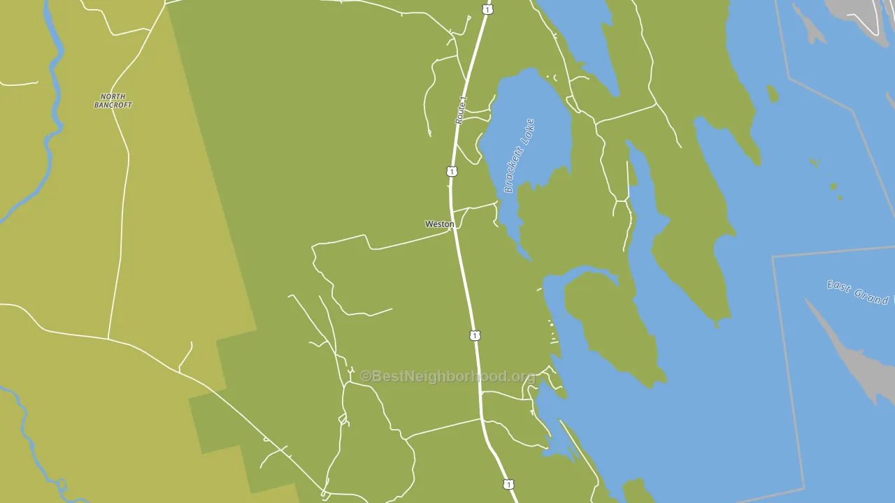 Weston, ME block-group voter-turnout map