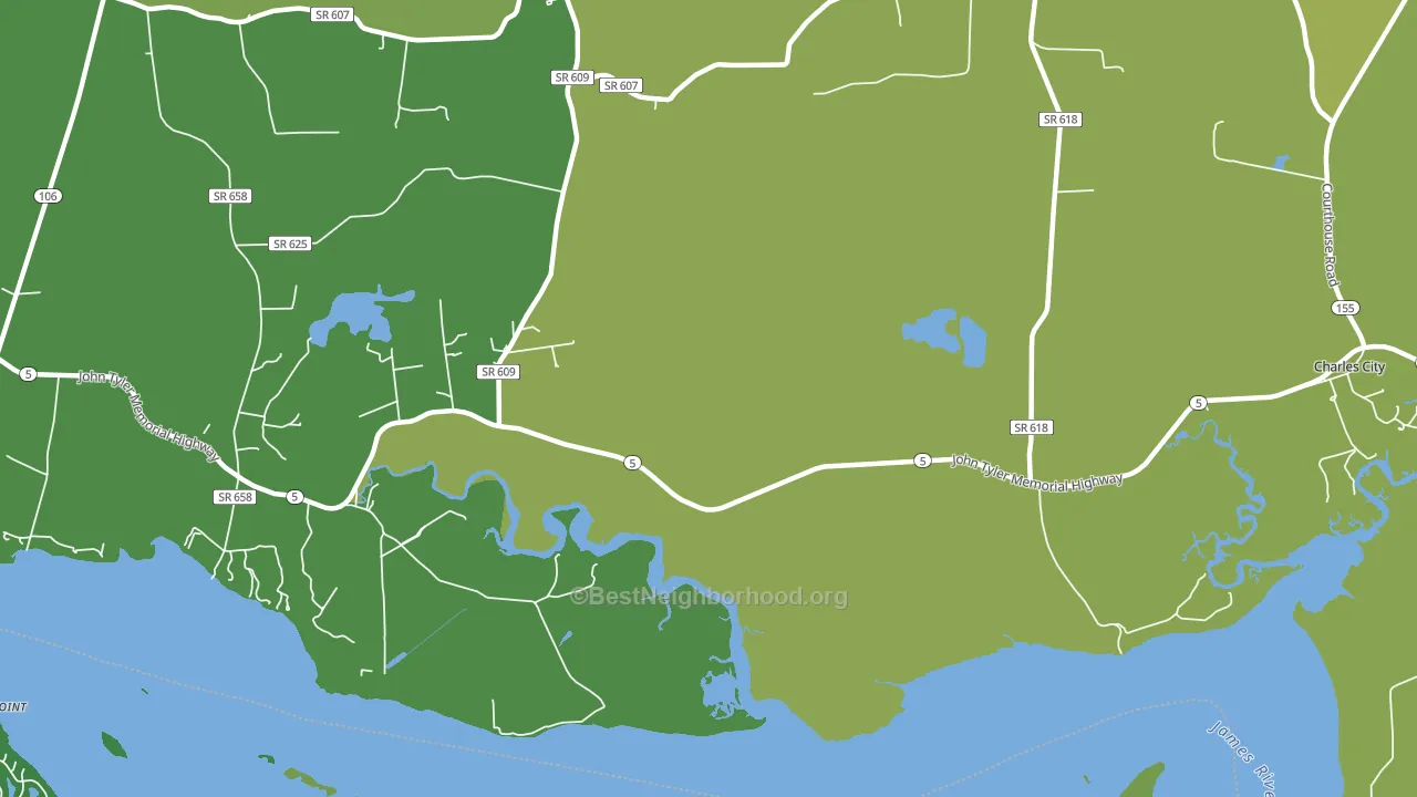 Westover, VA block-group voter-turnout map