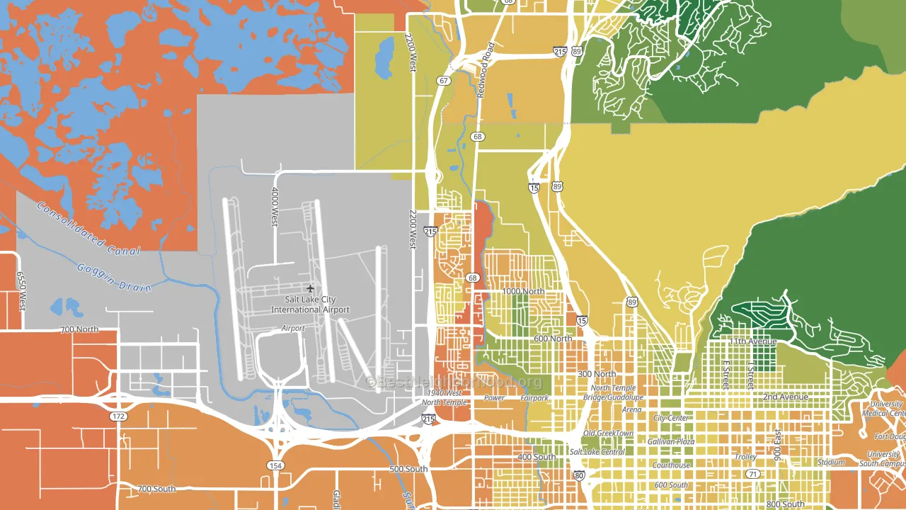 Westpointe, Salt Lake City, UT block-group voter-turnout map