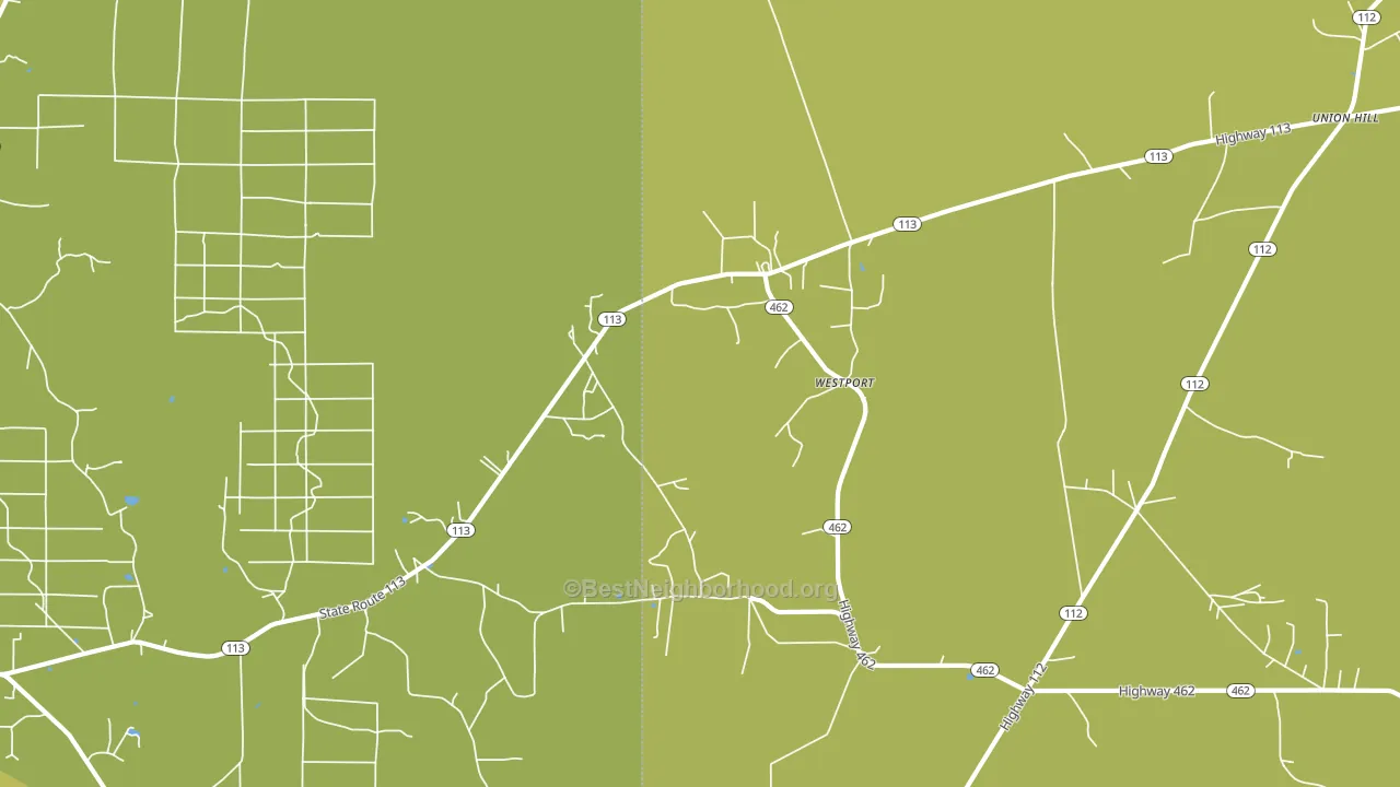 Westport, LA block-group voter-turnout map