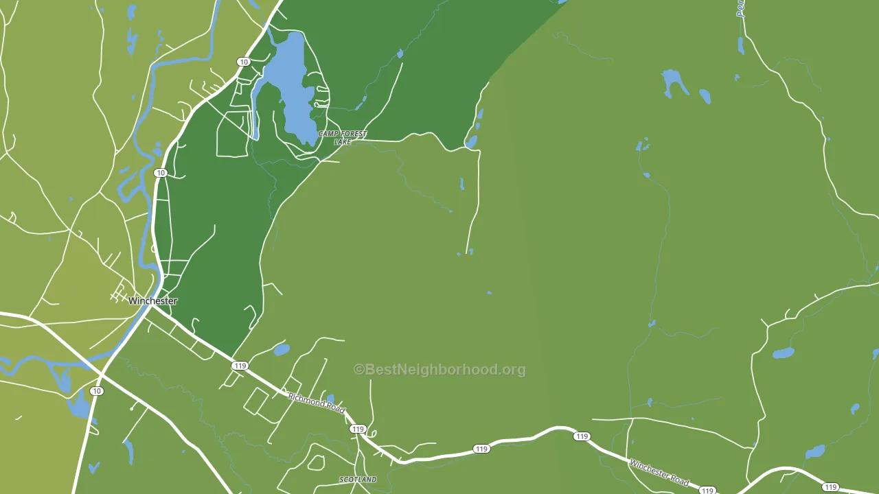 Westport, NH block-group voter-turnout map