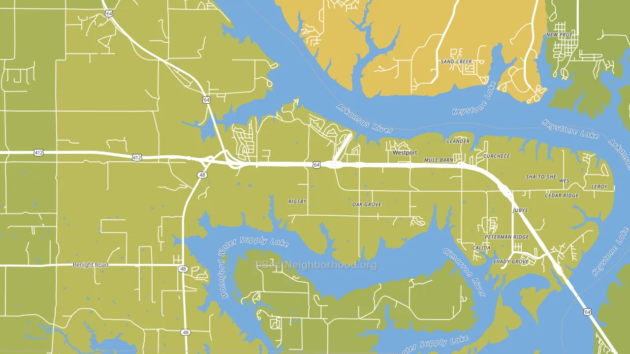 Westport, OK block-group voter-turnout map