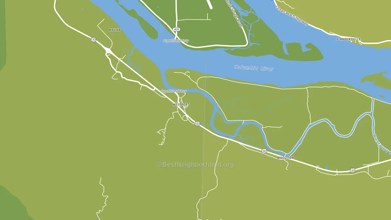 Westport, OR block-group voter-turnout map