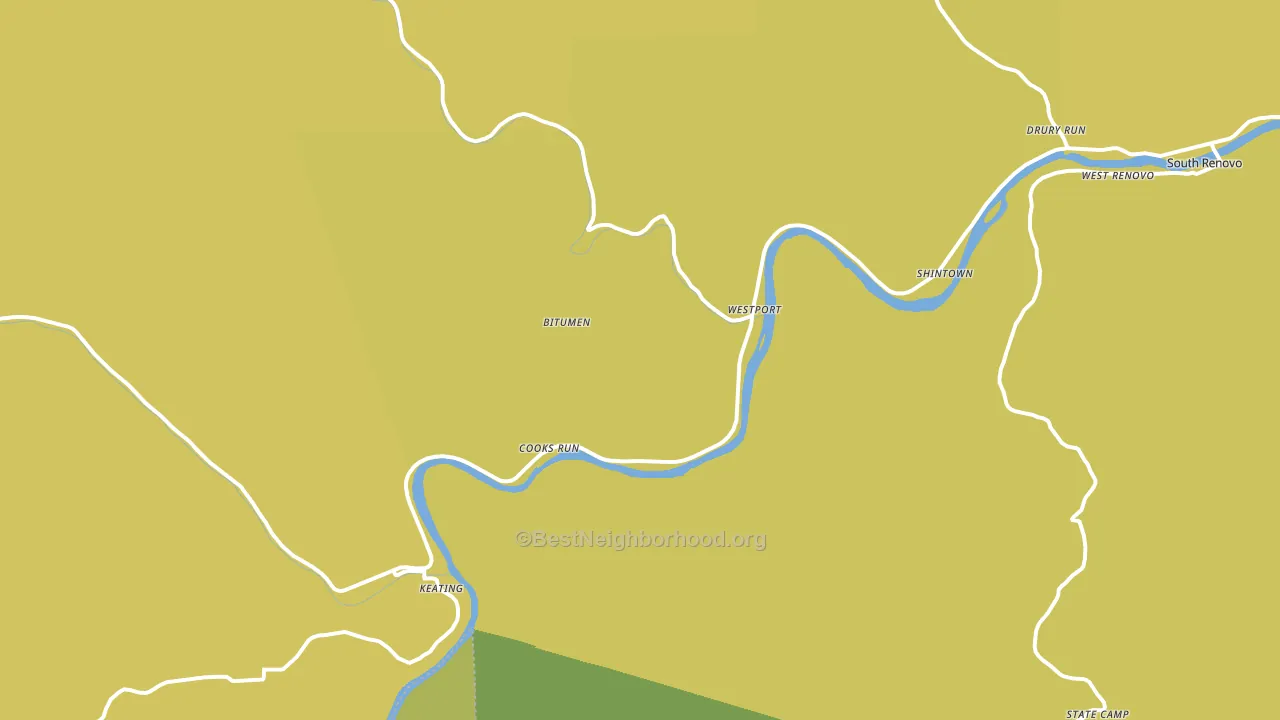 Westport, PA block-group voter-turnout map
