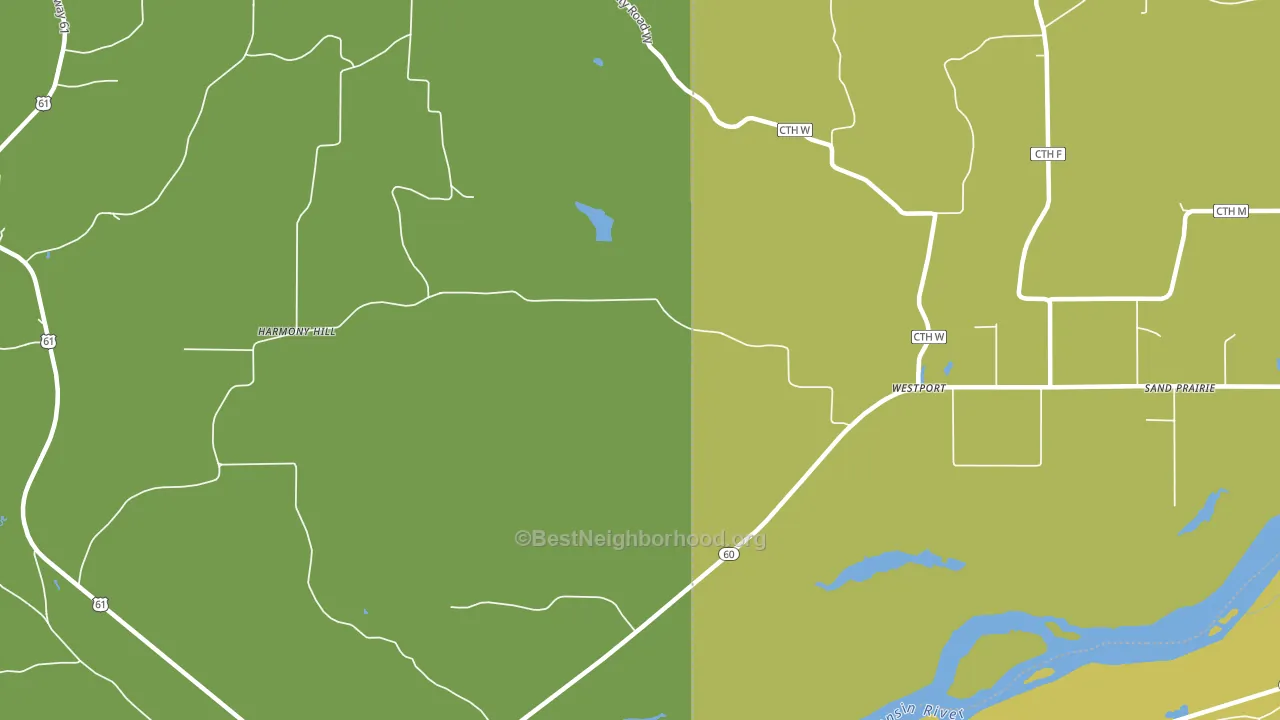 Westport, WI block-group voter-turnout map