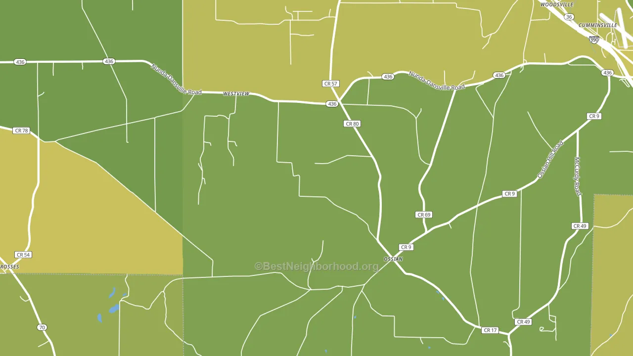Westview, NY block-group voter-turnout map