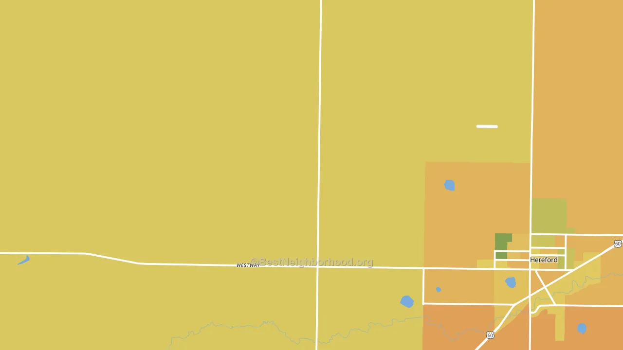 Westway, TX block-group voter-turnout map