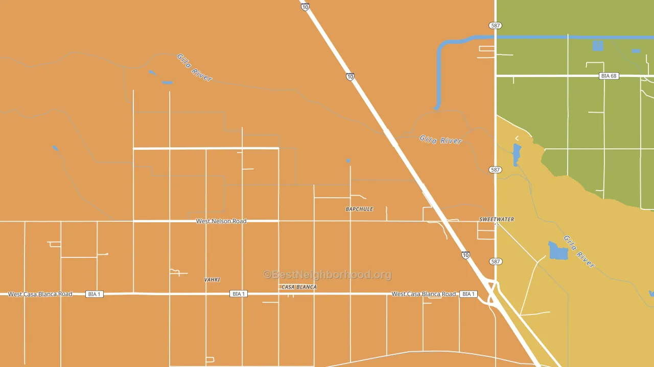 Wet Camp Village, AZ block-group voter-turnout map