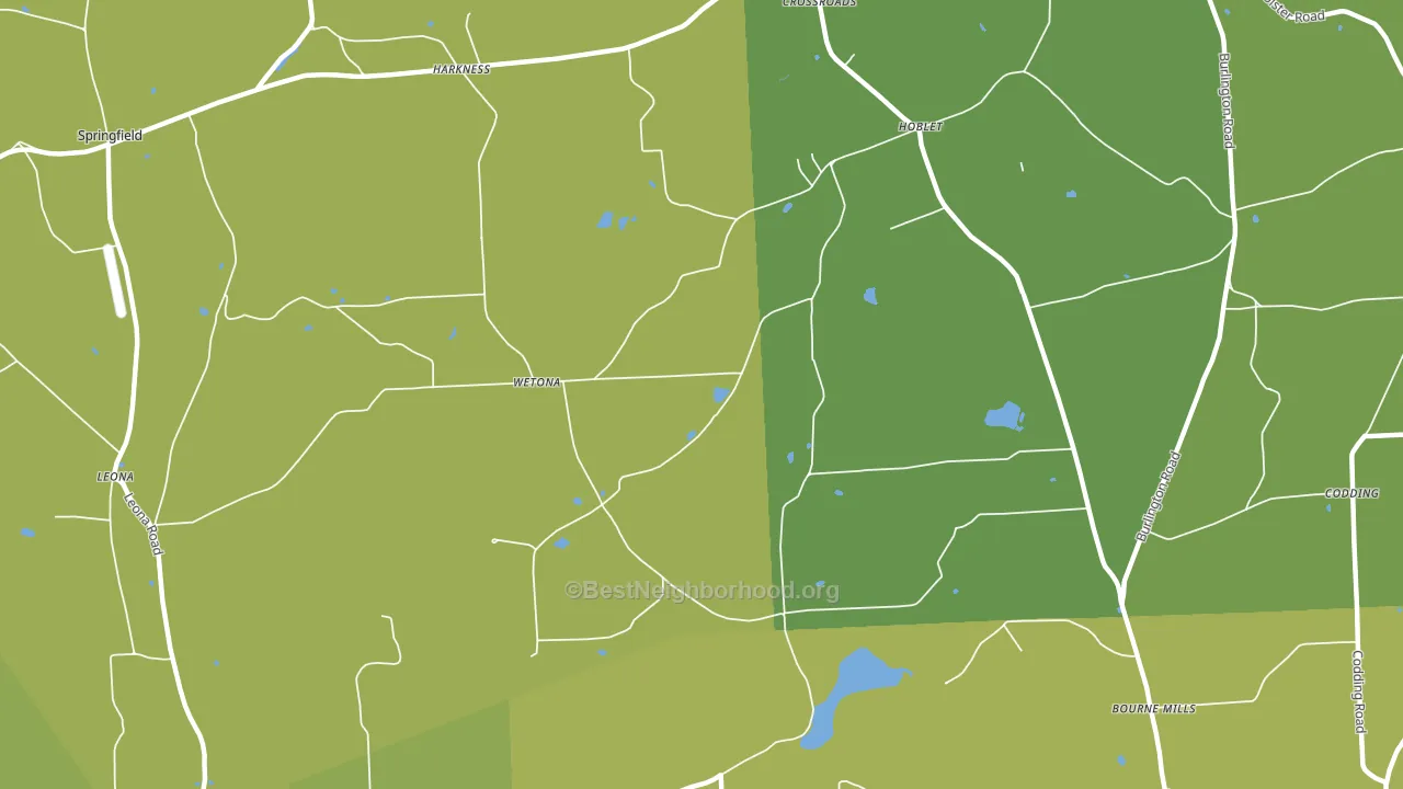 Wetona, PA block-group voter-turnout map