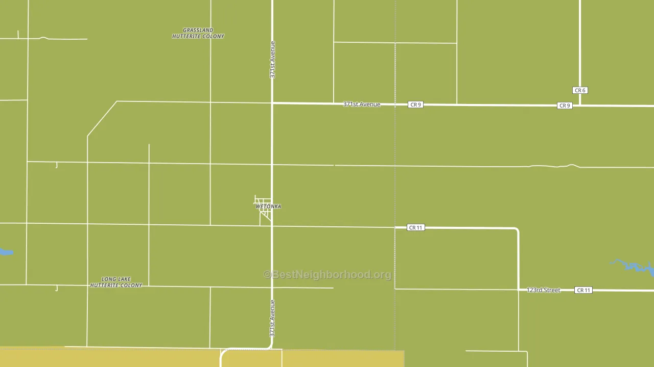 Wetonka, SD block-group voter-turnout map